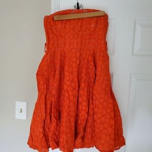 Designer strapless dress